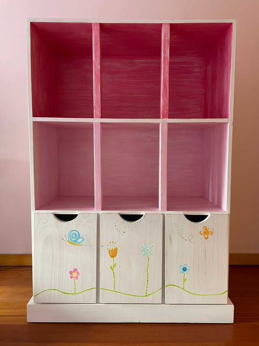 Conjunto Mobília Menina Oficina Rústica