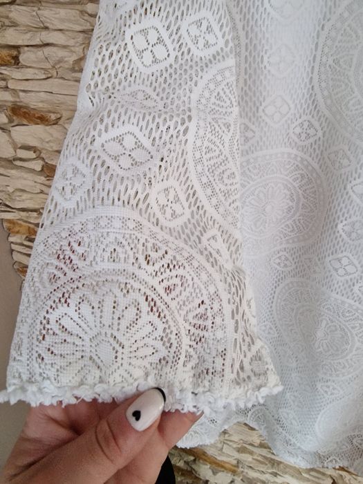 Ażurowa sukienka boho Zara S/M