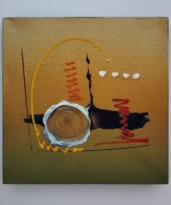 Conjunto de 4 quadros a óleo