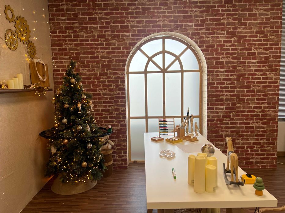Cenário de Natal - Fábrica de Brinquedos