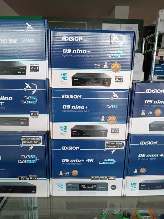 Recetores de satélite/cabo/tdt/combo Edision