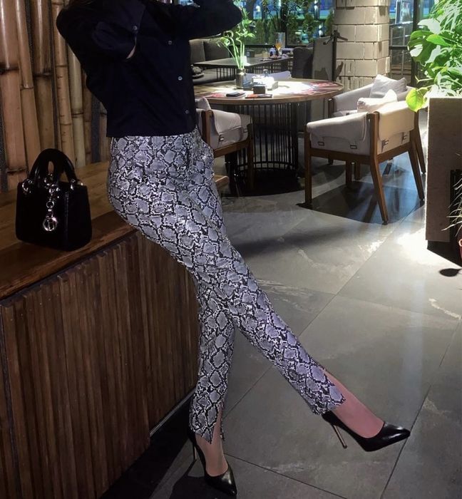 Zara брюки шкіра