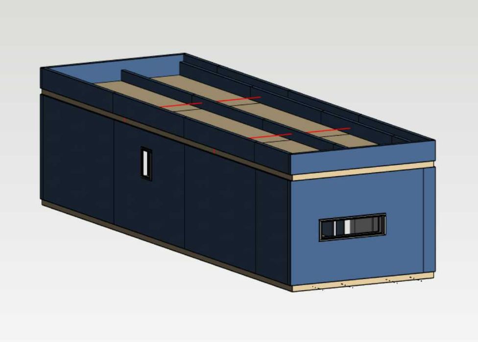 Módulo 4X12,8 Metros (51.00m2) LSF