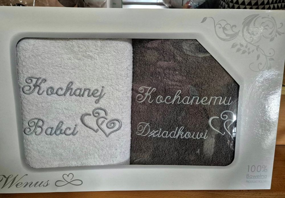 Zestaw ręczników dla babci i dziadka