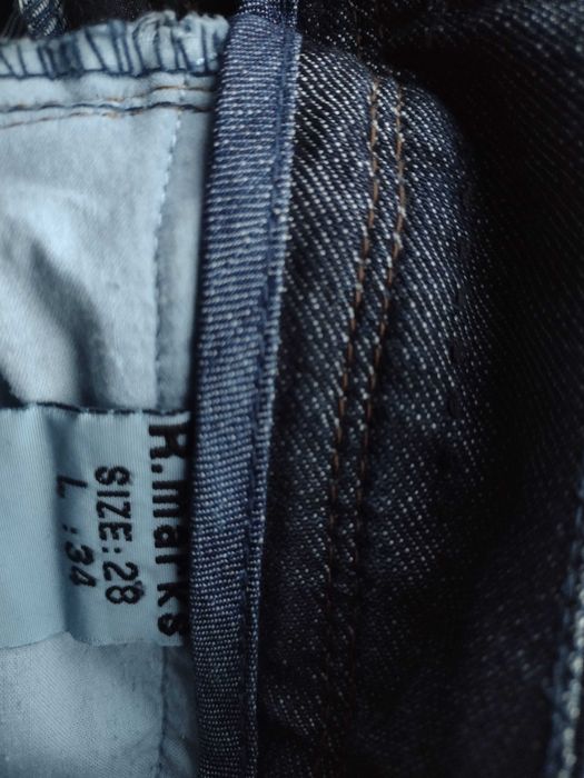 Spodnie jeans ciemno granatowe damskie