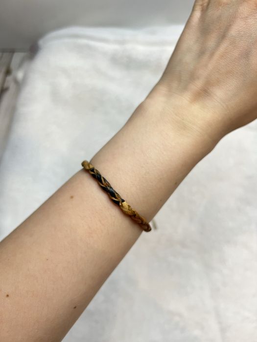 Bransoletka boho etno hippie regulowana unisex pleciona skóra 34