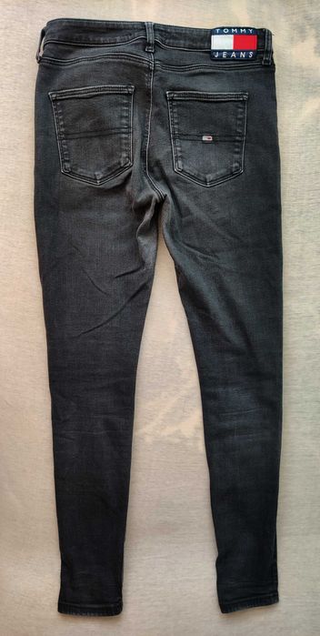Tommy Hilfiger Super Skinny jeans 30/32 czarne spodnie jeansowe M