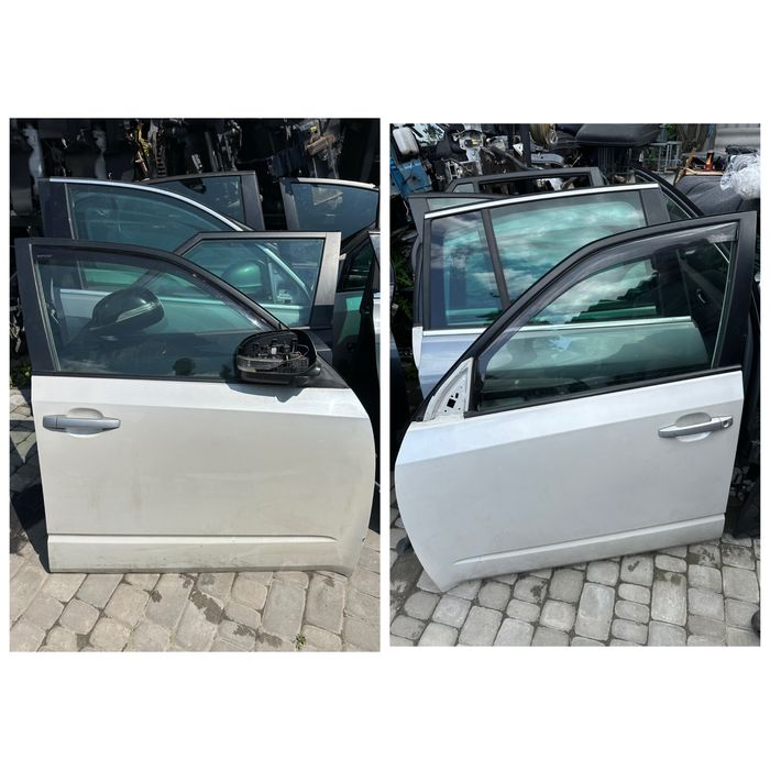 Двері передні, ліві праві Subaru Forester SH 2008-2012 Білий перламутр