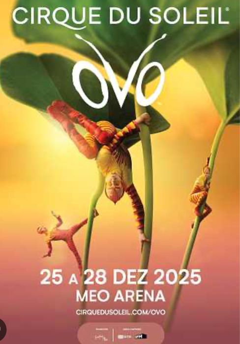 Vendo 4 Bilhetes Circo do Soleil - 25/12 17:00