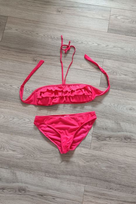 Strój kąpielowy, różowe bikini L