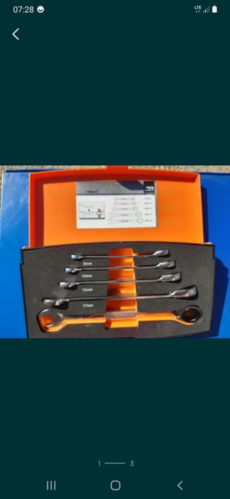 Bahco 1rm/5 c klucze z grzechotką