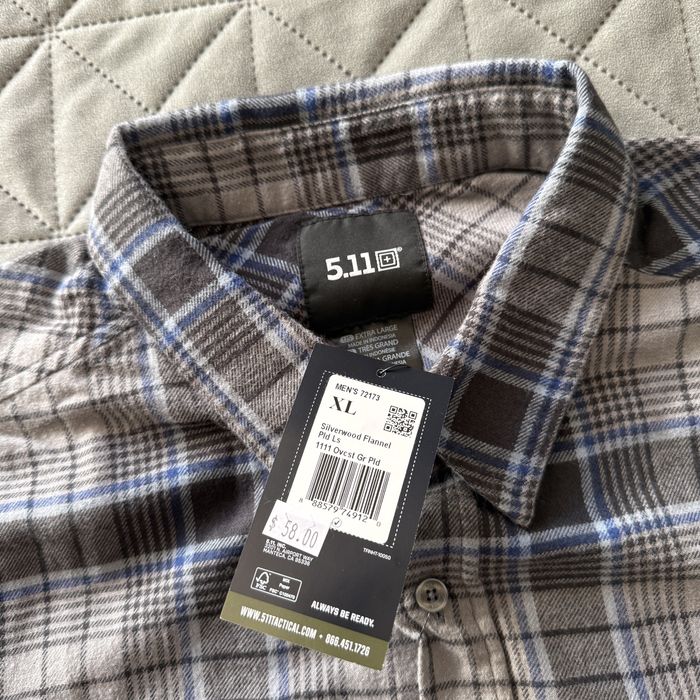 Сорочка 5.11 tactical Silverwood Flannel Plaid Long Sleeve  розмір XL