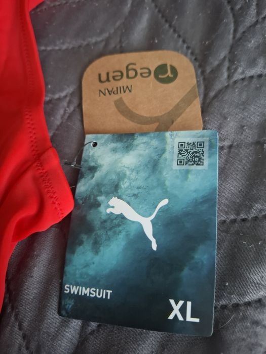 Puma czerwony jednoczęściowy strój kąpielowy rozmiar XL