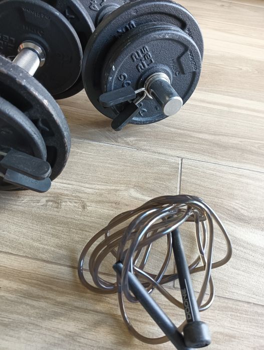 Cinta de musculação + corda de saltar Domyus como novos !*