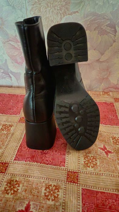 Жіночі сапожки, 38-39, осінь-весна, на каблуку