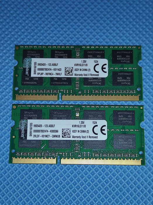 DDR3L 16Gb Kingston оперативная память для ноутбука