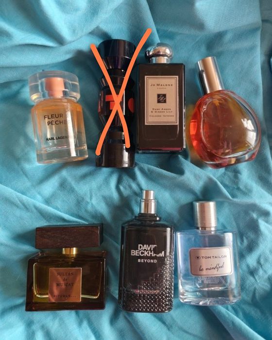 туалетна вода Tom Tailor, Вінтаж  Chloé, Jo Malone,Lagerfeld