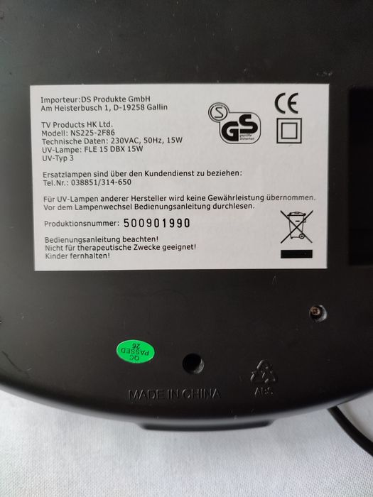 Lampa UV 15W do hybrydy
