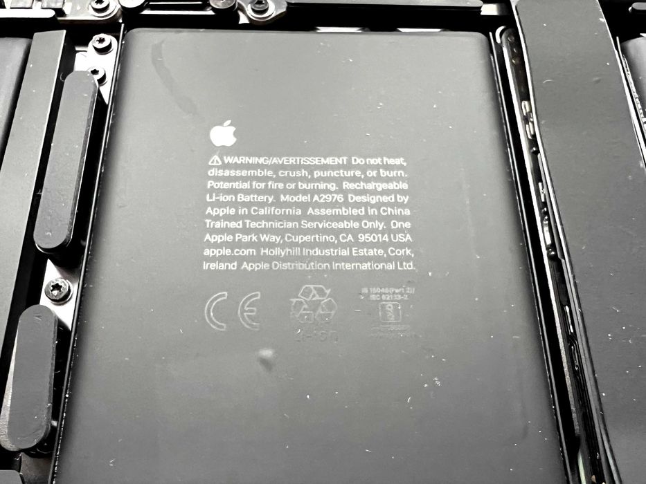 Оригінальна батарея Apple A2976 (MacBook Pro 16” A2991, 2023)