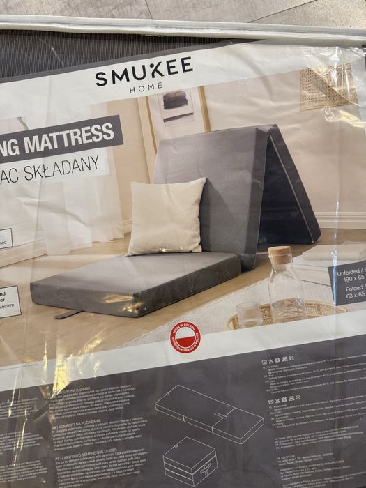 Nowy materac skladany Smukee 2 kolory gwarancja