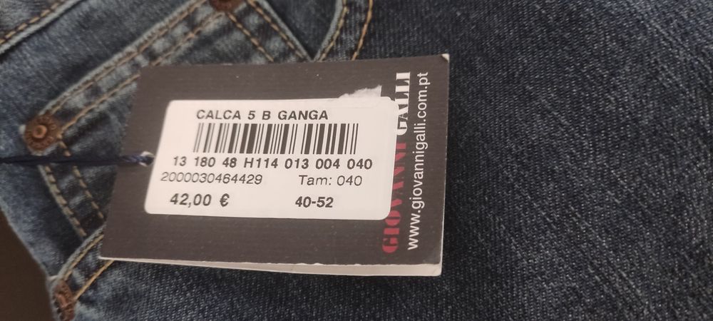 Baixa preco - Calcas ganga Giovanni Galli NOVAS