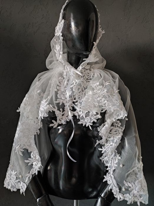 Палантин в храм, церковна хустка, накидка в церкву, святковий палантин