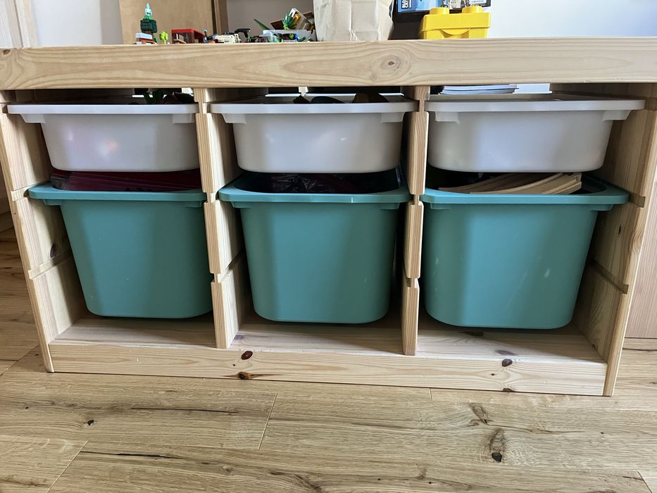 Regały ikea trofast mały 93x21x30 cm i duży 93x44x52 cm