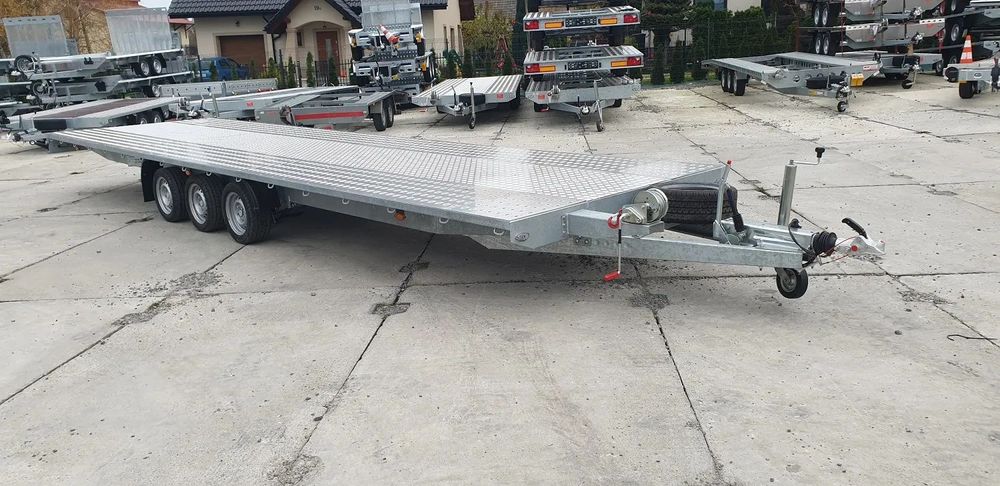 Niewiadów Indiana 8,5 x 2,1 Blacha  laweta 8,5x2,1m 3,5T R13C płaska + Blacha alu lohry aluminiowe