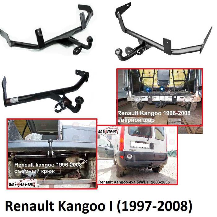 Фаркоп Renault Kangoo Express Fluence Kadjar Koleos Latitude Laguna