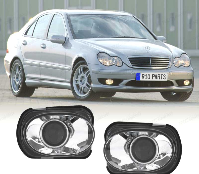 FARÓIS DE NEVOEIRO MERCEDES C W203 00-06 LOOK AMG