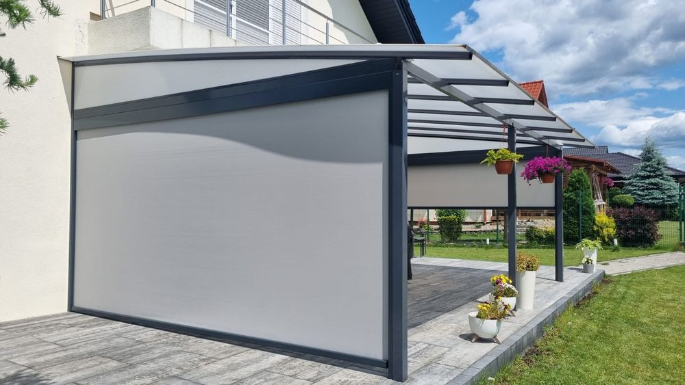 Zadaszenia tarasów aluminium Rolety screen