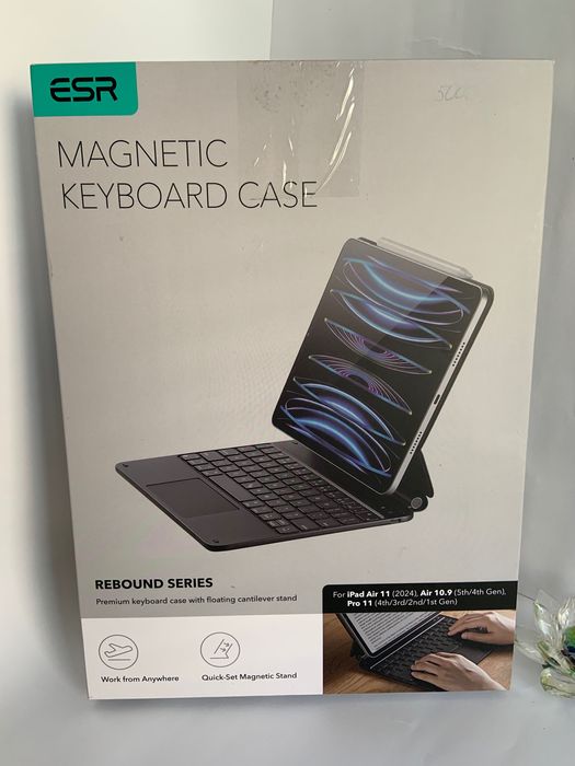 Чохол-клавіатура ESR Rebound Magnetic Keyboard Case для iPad Air 11" M3/M2/10.9" / Pro 11" M1/M2