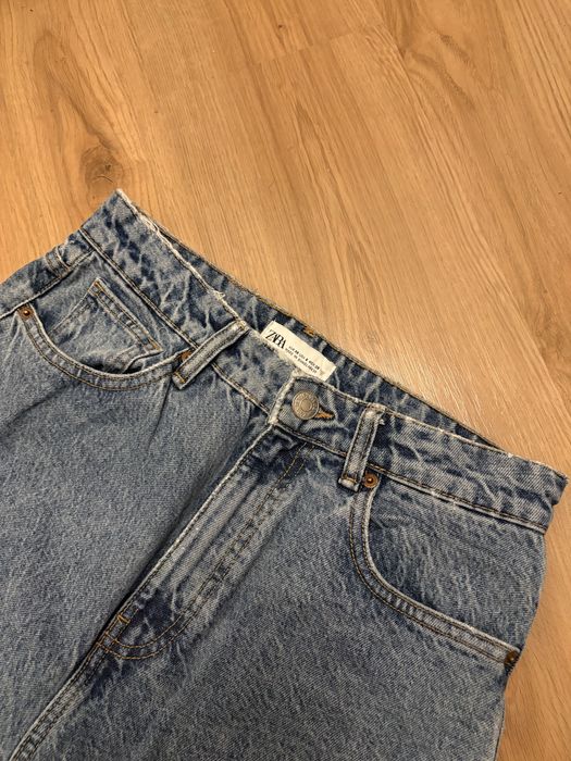 Zara mom jeans acid wash