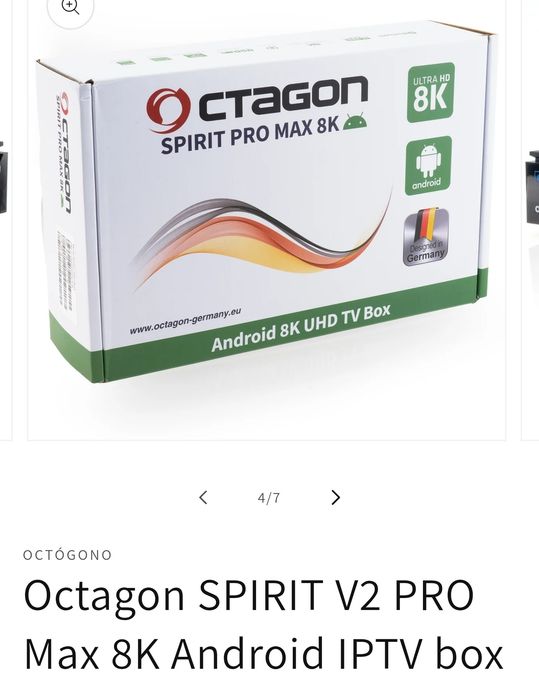 Box octagon spirit pro max 8k com garantia de 30 meses