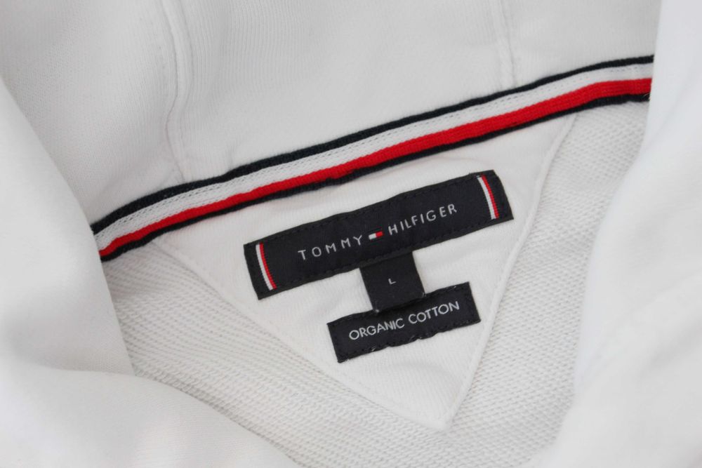 Tommy Hilfiger czysta biel bez wad, unisex XL/L