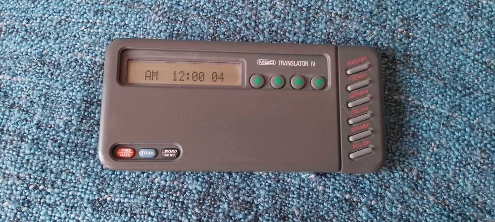 kolekcjonerski elektroniczny Vintage Retro tłumacz MBO Translator IV