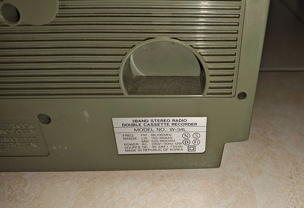 Samsung W-34L radiomagnetofon kasetowy