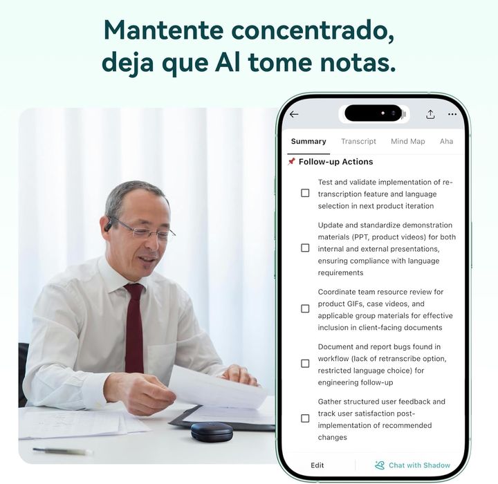 Gravador Inteligente TicNote Pods – Novo | Autônomo com IA