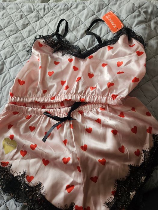 Nowa pizama w serduszka pakuten xs s