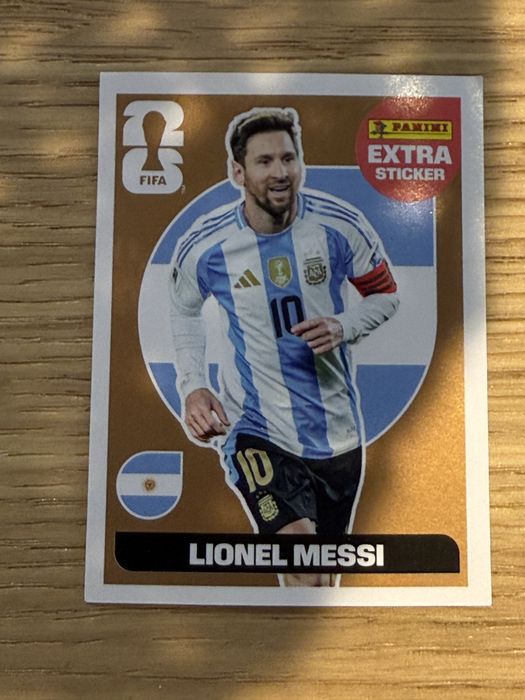 Legend extra sticker Lionel Messi mundial 2026