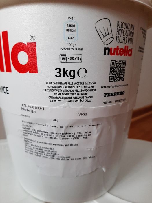 Nutella 3 kg wiadro