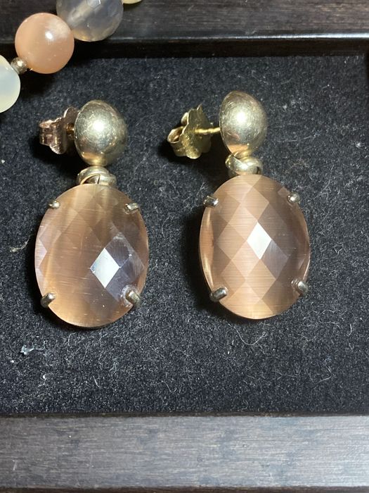 Brincos HAV VAH Prata Portuguesa contrastada 925 Dourada Ouro 3,4 cm