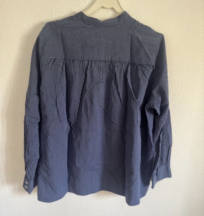 Camisa às Riscas Azul Maerz Muenchen (Tamanho 42 / XL)