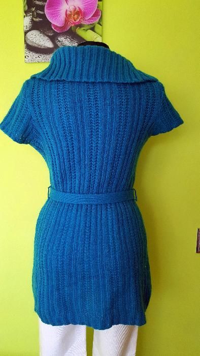 Sukienka Sweter Tunika Ciepły Gruby r. 38