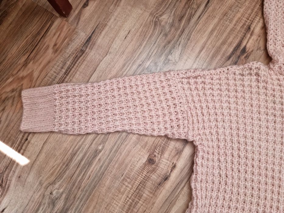 Sweter z golfem golf róż Pola