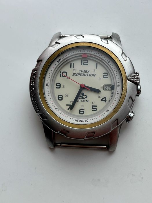 Вінтажний годинник Timex Expedition Alarm Compass indiglo — M9.