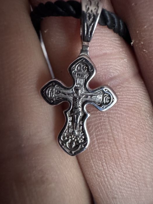 Хрестик срібло 925