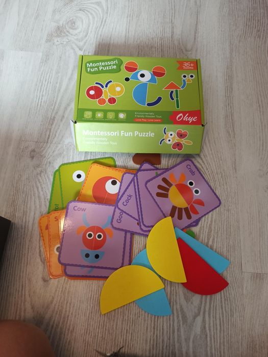 Układanka drewniana Montessori puzzle