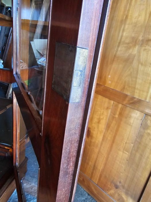 *Duża witryna, serwantka, biblioteka Biedermeier XIXw.*transport