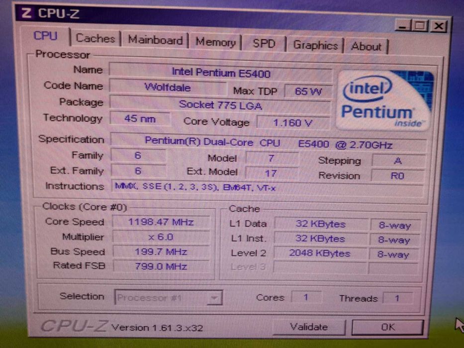 Conjunto Motherboard Asus P5KPL-AM Se + Cpu Intel Dual-Core e5400 + 4GB RAM  (c/ cabos, manuais e espelho)
